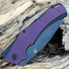 Kansept Hellx - Purple G10 / Blk Stainless (3.6" D2 Black SW) T1008A6