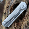 Arcform Slimfoot Folding - Ti / Gray G10 (3.5" M390 Satin Sheepsfoot) ARC-121