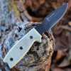 Ontario Rat-3 Caper - Tan Micarta (3.0" Blk Carbon Steel) 8663