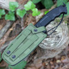 Extrema Ratio RAO Avio EX130RAOAVIO green MOLLE nylon sheath — protective liner, survival kit attached, Aeronautica Militare specification