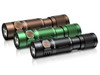 Fenix E05R Brown Rechargeable Mini Flashlight, 400 Lumens