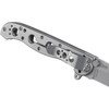 CRKT M16 Carson (CR03SS) 3.54" Sandvik 12C27 Bead Blasted Spear Point Plain Blade, Silver Stainless Steel Handle