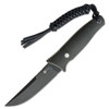 CIVIVI Tamashii Fixed Blade Knife (C19046-4)-4.07" Blackwash D2 Trailing Point Blade, Dark Green Micarta Handle