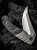 WE Knife Curvaceous Gray Marble CF / Ti (3.70" CPM-20CV Bead Blast) WE20012-1