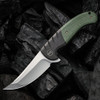 WE Knife Curvaceous Green Micarta / Ti (3.70" CPM-20CV Bead Blast) WE20012-2
