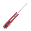 Kizer Comfort (V4559C1) 3.27" 154CM Stonewashed Straight Back Plain Blade, Red G-10 Handle