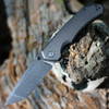 CIVIVI Brazen Folding Knife (C2023DS-1)-3.46" Damascus Tanto Blade, Black Coarse Micarta Handle