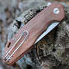 GiantMouse ACE Corta Folder - Natural Canvas Micarta (3" M390 SW)