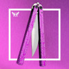 Flytanium Limited Edition "Shatter" Handles (Purple) - Kershaw Lucha Balisong