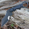 CIVIVI Orthos Fixed Blade Knife (C20037B-1)-3.76" Blackwash Nitro-V Karambit Blade, Black G-10 Handle