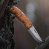 Helle Nipa Folding Knife - Curly Birch w/Clip (2.75" 12C27 SS) - NIPA