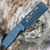 Ontario Rat-3 Gobar - Blk Micarta (3.5" Blk Carbon Steel) 8660