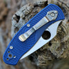 Spyderco Persistence Lightweight Blue FRN (2.75" S35VN Satin partially Serrated) C136PSBL