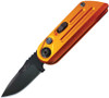 Bear Ops Bold Action XIV Button Lock Automatic Knife ( BC1400AIORB) - 1.5" 14C28N Sadavick Stainless Steel Blade, Orange Stainless Handle