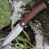 CIVIVI Cetos Folding Knife (C21025B-4)-3.48" Bead Blasted 14C28N Spear Point Blade, Cuibourtia Wood Handle