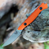 Benchmade Flyway (15700) - 2.70" CPM-154 Straight Back Satin Plain Edge, Orange G-10 Handle