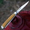 Cold Steel Trapper (CS-FL-TRPR-Y) - 8Cr13MoV Stainless Steel Satin Clip and Spey Blades, Yellow Bone Handle