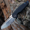 WE StarHawk Flipper - Blk Ti. (2.81 Hakkapella Damasteel) WE21017-DS1