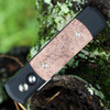 Pro-Tech Godson Automatic (706) - 3.15" 154CM Satin Spear Point Blade, Black Aluminum Handle with Maple Burl Inlays