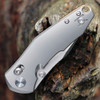 GiantMouse ACE NAZCA-Titanium -3.15in Böhler M390 MICROCLEAN Satin PlainEdge, Titanium Handle