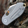 GiantMouse ACE Nibbler (NIBBLER-TITANIUM) - 2.00in 20CV Satin Plain Blade, Titanium Handle