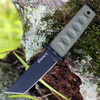 Cold Steel Mini Japanese Tanto Point (CS17DAODBK) 3.25" Black 8Cr13MoV Stainless Steel Tanto Blade, Olive Drab Kray-Ex Handle