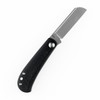 Kansept Knives Bevy (T2026F1) 2.9" 154CM Satin Sheepsfoot Plain Blade, Black G-10 Handle