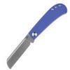 Kansept Knives Bevy (T2026F5) 2.49" 154CM Satin Sheepsfoot Plain Blade, Blue G-10 Handle