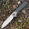 WEKNIFE Soothsayer Flipper  (WE200501) 3.48" CPM20CV Drop Point Plain Blade, Titanium and Carbon Fiber Handle