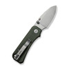 CIVIVI Baby Banter (C19068SB-1) - 2.34" Gray Stonewashed Nitro-V Drop Point Blade, Green Micarta  Handles