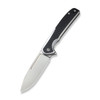 CIVIVI Voltaic (C20060-2) - 3.44" 14C28N Drop Point Bead Blasted Blade,  Stainless Steel With Black G10 Inlayed Handle