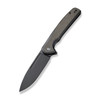 CIVIVI Voltaic (C20060-3) - 3.44" 14C28N Drop Point Black Stonewashed Blade,  Stainless Steel With Dark Green Micarta Inlayed Handle