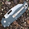 Demko AD20.5 Shark Lock Gray Pocket Clip Close Up View