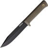 Cold Steel SRK Fixed (CS49LCKDEBK) - 6" SK-5 Black Coated Clip Point Blade, Flat Dark Earth Kray-Ex Handle w/Secure Ex Sheath