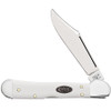 Case Mini Copperlock 63963 - Tru-Sharp Stainless Steel Clip Blade, White Synthetic Handle (41749L SS)