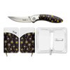 Brighten Blades Wish Folding Knife (BB011) 2.56 in Mirror 8Cr13MoV Drop Point Blade w/ "Wish" Blade Etching, Full-Color Print Handle