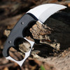Red Horse Knife Works The Malice Karambit (RH019) - 2.25in CPM D2 Stonewashed Plain Blade, Black G-10 Scale Handle
