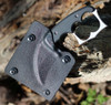 Red Horse Knife Works The Malice Karambit (RH019) - 2.25in CPM D2 Stonewashed Plain Blade, Black G-10 Scale Handle
