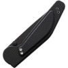 GT Knives Automatic 103 (GT103) 3.5" ATS-34 Black Coated Drop Point Plain Blade, Black Textured Aluminum Handel, Brass Push Button