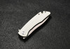 CMB Blaze Folding Knife (CMP06S) 3.22 in Sandblast D2, White G-10 Handle