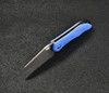 CMB Hippo Folding Knife (CMB05S) 2.99 in Stonewash D2, Blue G-10 Handle