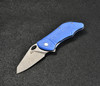 CMB Hippo Folding Knife (CMB05S) 2.99 in Stonewash D2, Blue G-10 Handle