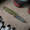 SOG Altair FX Fixed Blade (SOG17790357) 3.4 in CPM 154 TiNi Coated Drop Point Plain Blade, Field Green GRN Handle