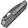 Medford 187 DP Frame Lock (MD002DP01TM) - 3.75in Black PVD Coated CPM D2 Tool Steel Plain Drop Point Blade, Tumbled Titanium Handle