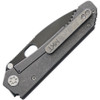 Medford 187 DP Frame Lock (MD002DP01TM) - 3.75in Black PVD Coated CPM D2 Tool Steel Plain Drop Point Blade, Tumbled Titanium Handle