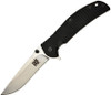 Skif Knives Urbanite(425SE) 3.75 Stonewash 9Cr18MoV Drop Point Plain Blade, Black G10 Handle w/Grey Stainless Handle