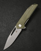 CMB Lurker Folding Knife (CMB10C) 3.38 in Sandblast D2, Green G-10 Handle