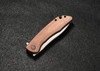 CMB Blaze Folding Knife (CMP06B) 3.22 in Sandblast D2, Coyote Brown Micarta Handle