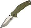 Skif Knives Griffin(422SEG) 3.75 Stonewash 9Cr18MoV Drop Point Blade,OD Green G10 Handle w/Gray Stainless Handle