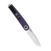 Kizer Squidward (V3604C1) 2.75" 154CM Satin Drop Point Plain Blade, Purple G-10 Handle